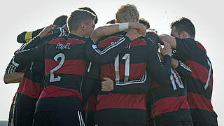 Drittes Spiel, dritter Sieg: die U 20 ist Gruppensieger © Schwörer Pressefoto