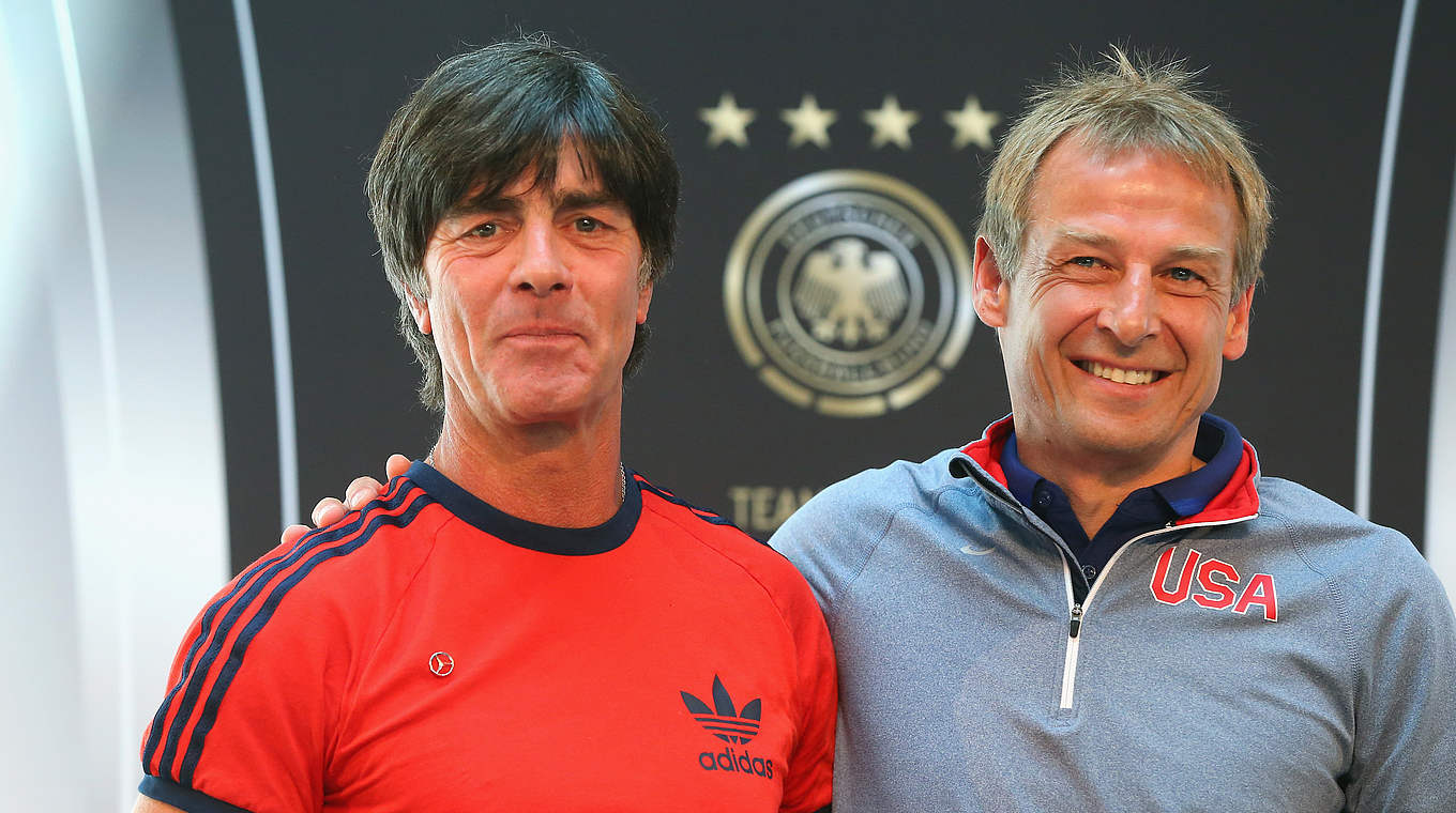 Old colleagues: Klinsmann and Löw worked together with Die Mannschaft in 2006 © 2015 Getty Images