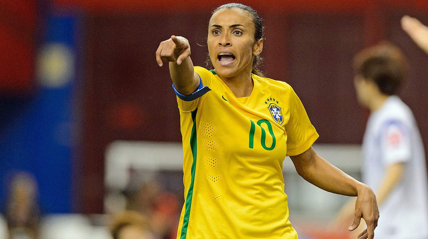 Historischen Treffer erzielt: WM-Rekordtorschützin Marta © 2015 Getty Images