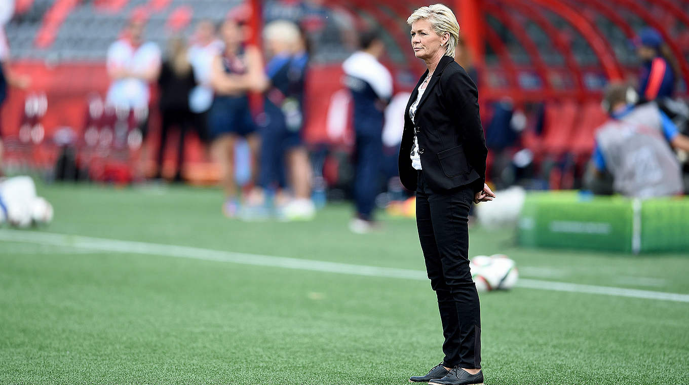 "Total zufrieden": Bundestrainerin Silvia Neid © 2015 Getty Images