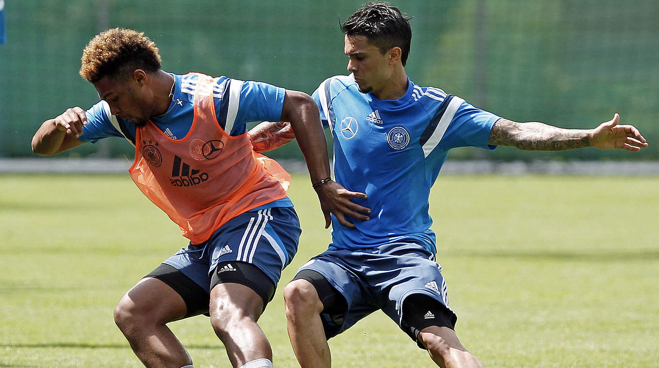 Gnabry in training: "The boys have accepted me well" © 2015 Getty Images