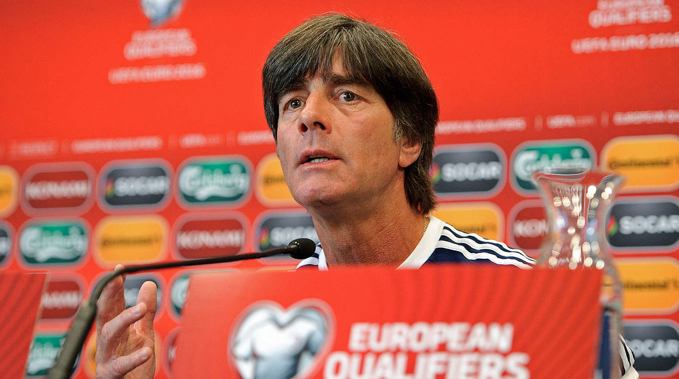 Löw: "We want to play technically good football" © GES/Marvin Guengoer
