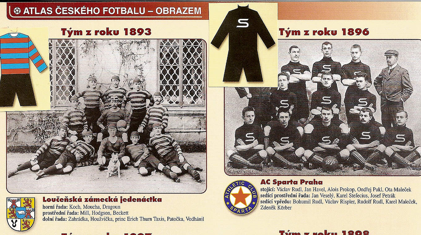 Berühmte Teams vor 1900: die "Schlosself" des Fürsten v. Thurn u. Taxis und Sparta Prag © Jelínek, Radovan/ Jenšík, Miloslav 2005