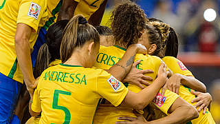 Für das Achtelfinale qualifiziert: Brasilien © 2015 Getty Images