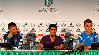 Volland and Knoche faced the press © 2015 Getty Images