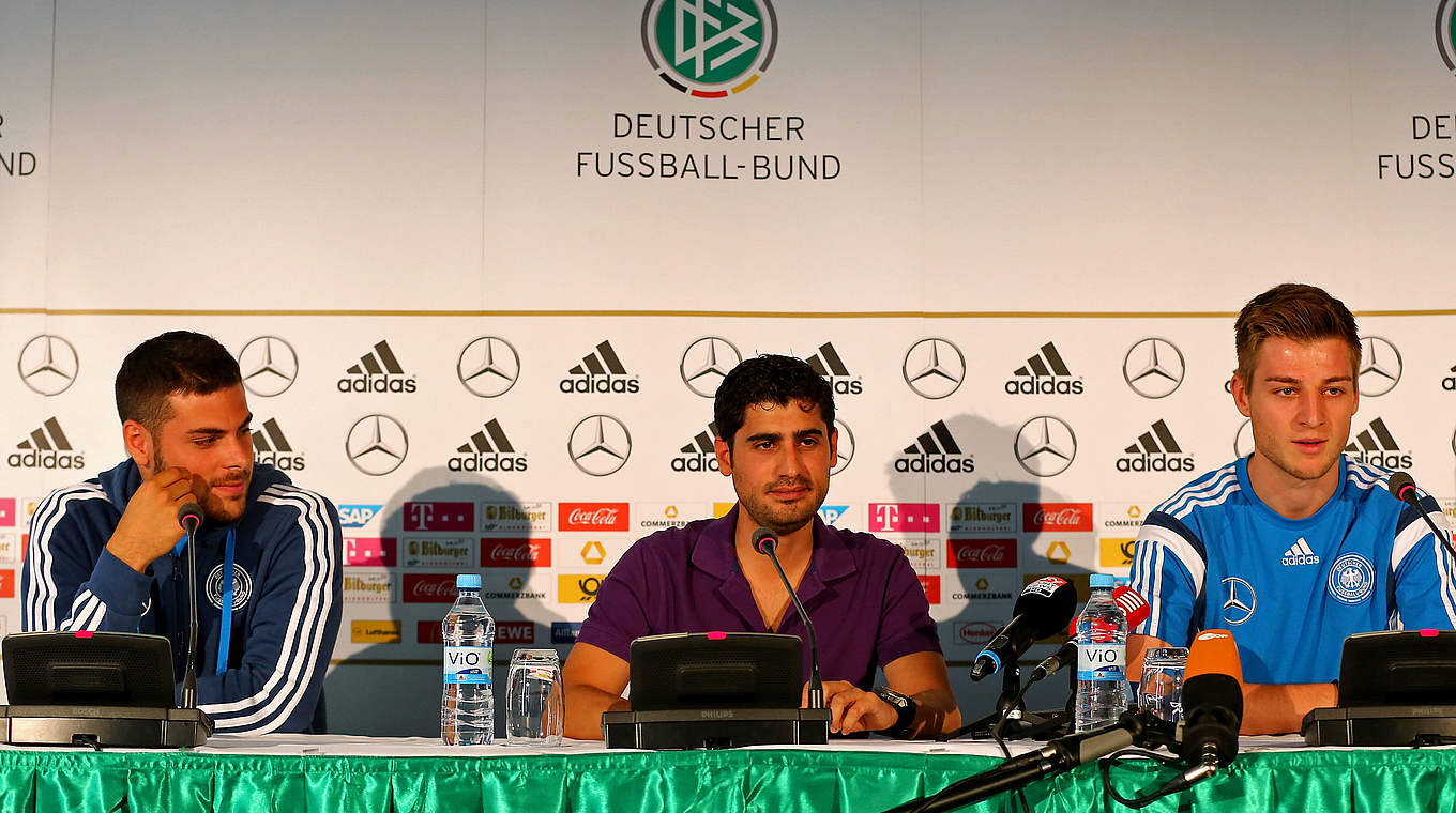 Volland and Knoche faced the press © 2015 Getty Images