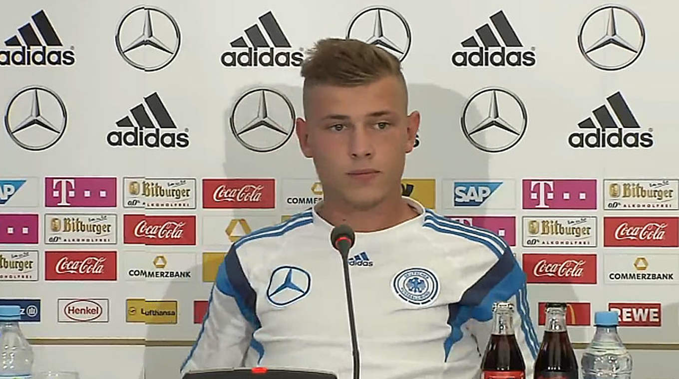 Max Meyer: "We'll be ready on Wednesday evening" © DFB-TV