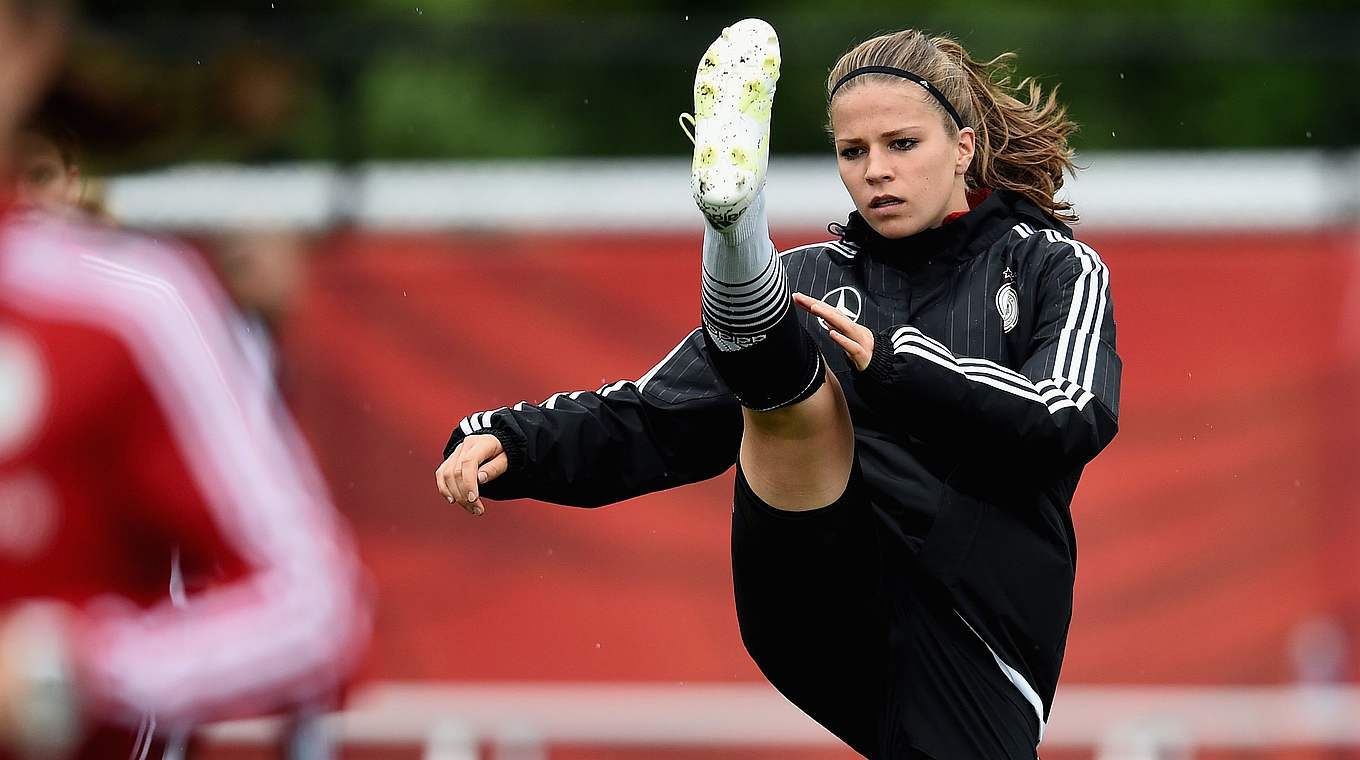 Melanie Leupolz: ""Ich konnte das ganze Training mittrainieren" © 2015 Getty Images