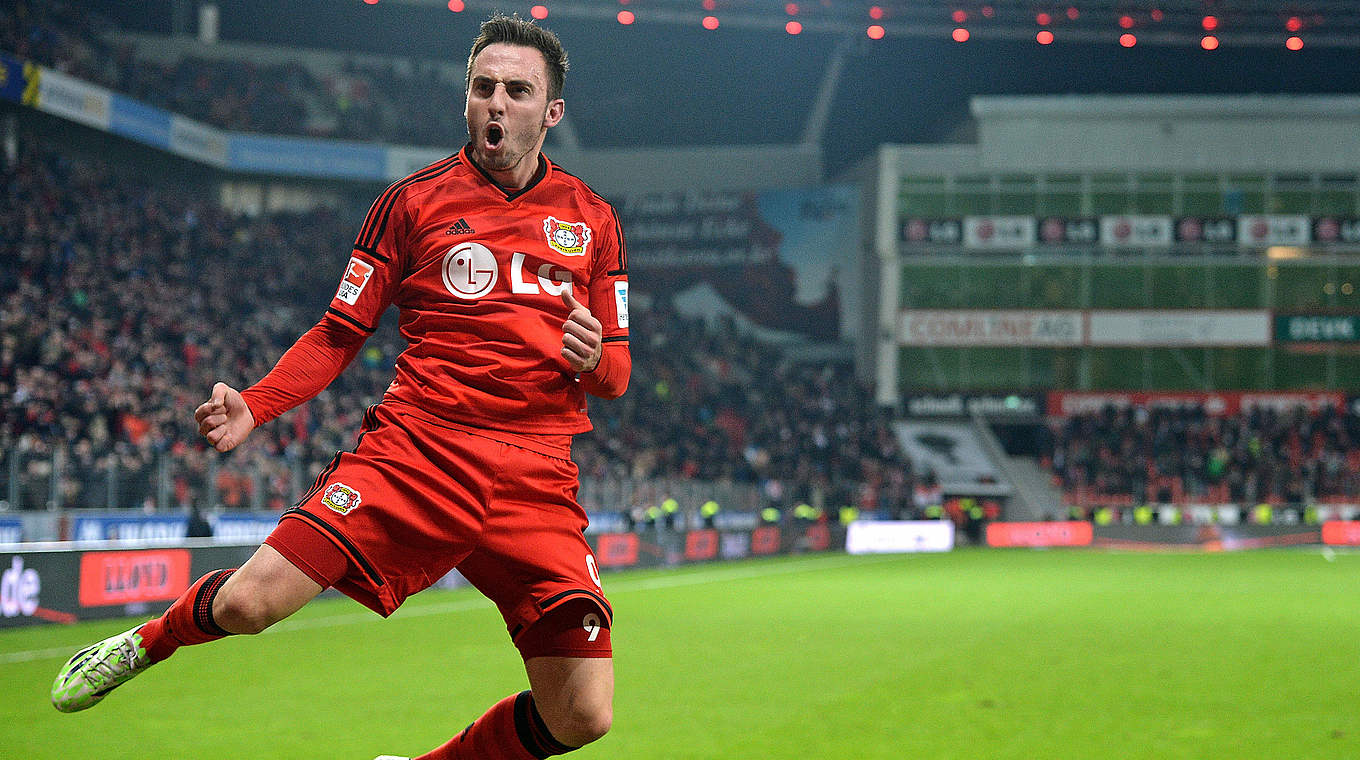 Jubelt im nächsten Jahr für Gladbach: Josip Drmic © 2014 Getty Images