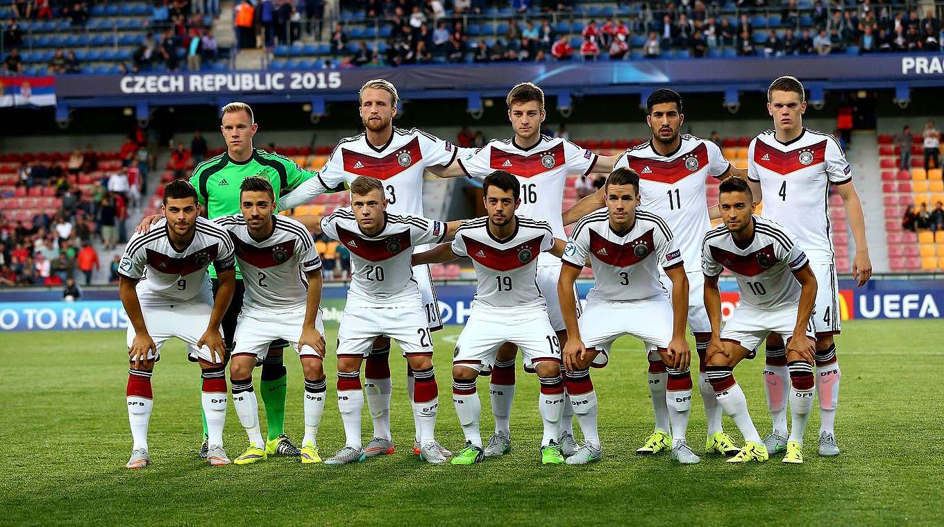 Platz zwei nach dem ersten Spieltag: die deutsche U 21. © 2015 Getty Images
