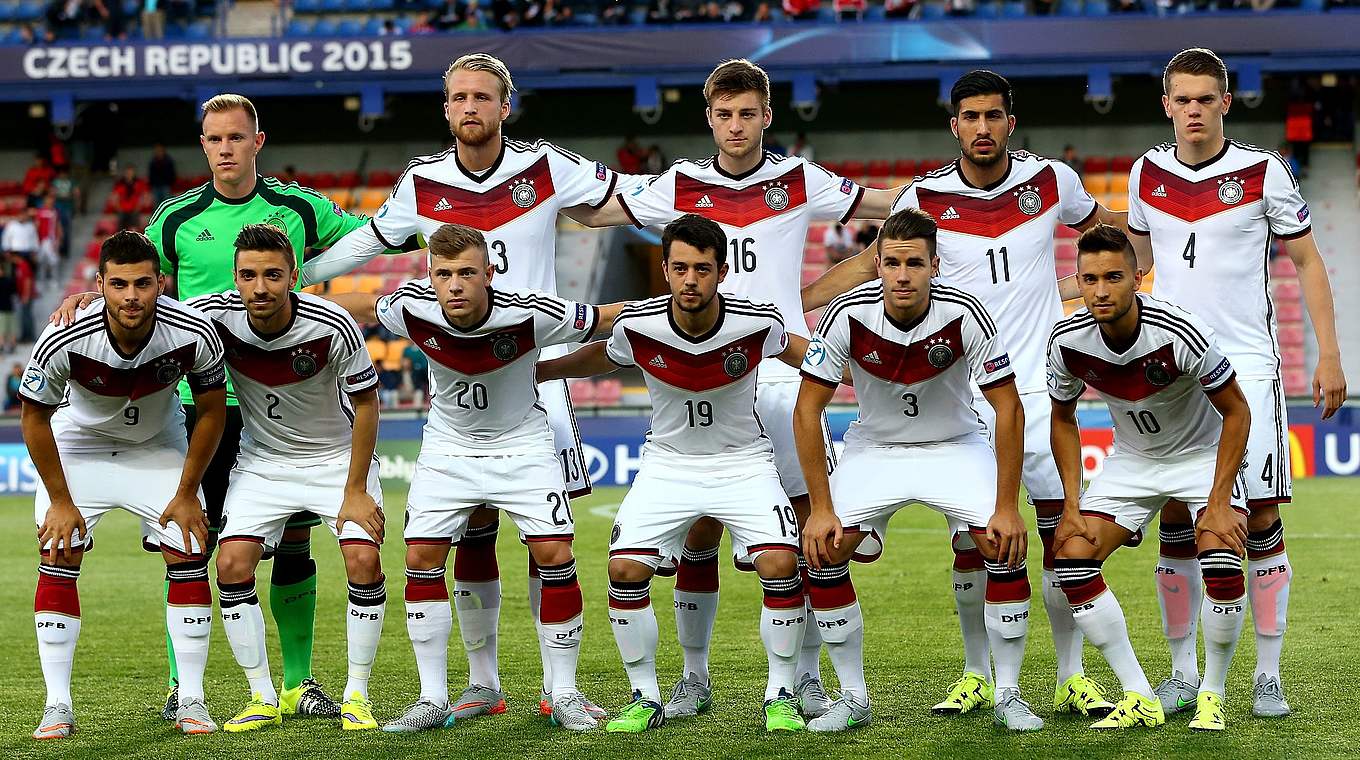 Elf Spieler, elf Kindheitsträume: die deutsche U 21 im EM-Auftaktspiel gegen Serbien © 2015 Getty Images