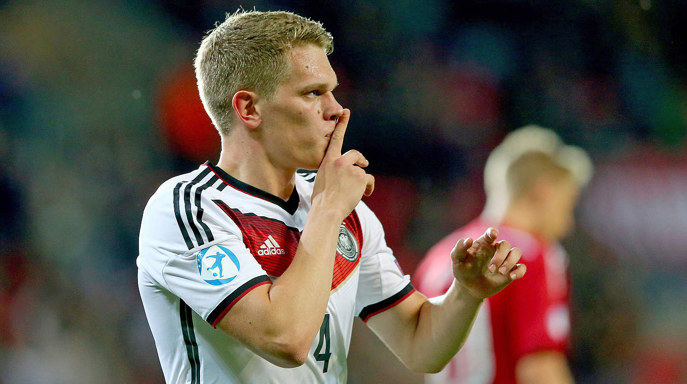 Matthias Ginter added Germany's third © 2015 Getty Images