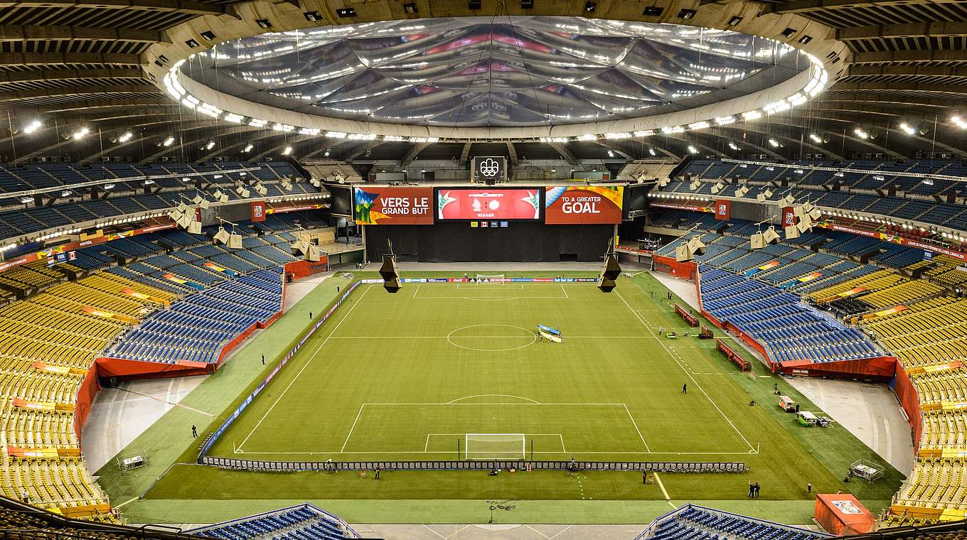 Spielort des Viertelfinals gegen Frankreich: Das Olympiastadion in Montreal © 2015 Getty Images