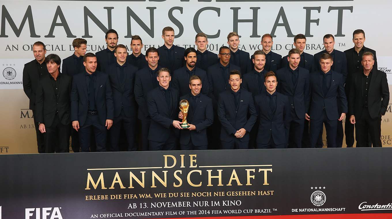 "Die Mannschaft": Alle wollten bei der Premiere in Berlin dabei sein. © Getty Images