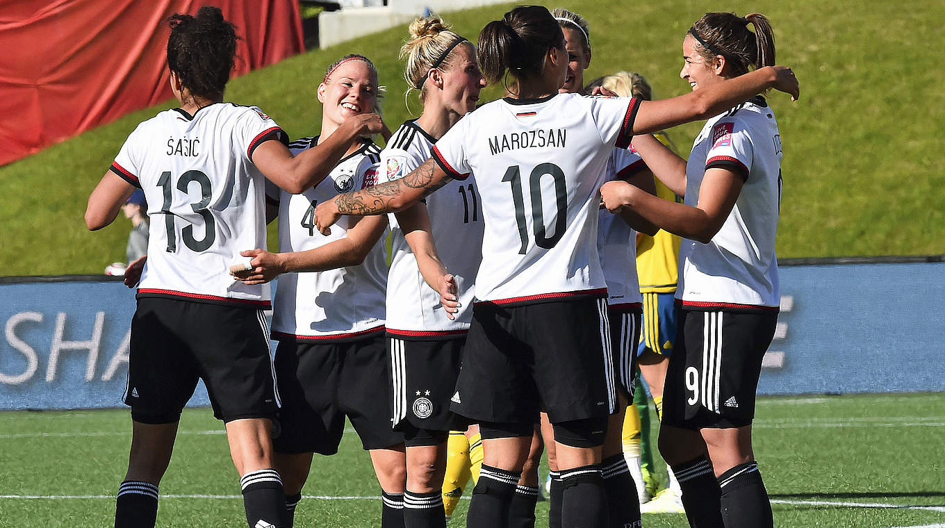 Freude bei den DFB-Frauen: Die Teilnahme an den Olympischen Spielen ist gesichert © 