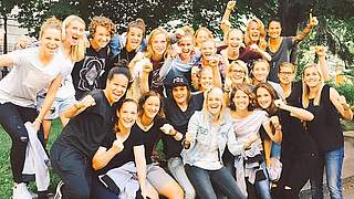 The DFB Women celebrate qualification for Rio Olympics © Twitter/Anja Mittag