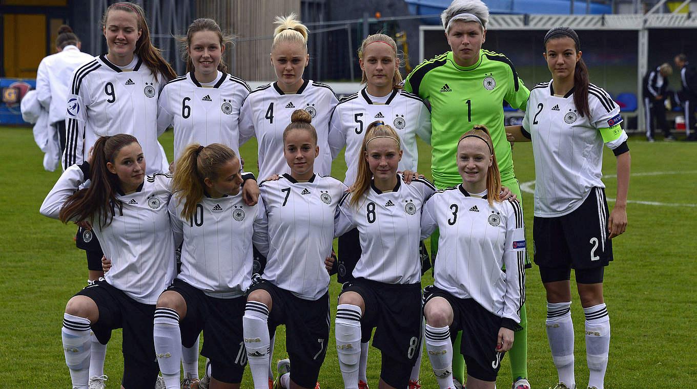 Gegen Spanien gefordert: die deutschen U 17-Juniorinnen © 2015 Getty Images
