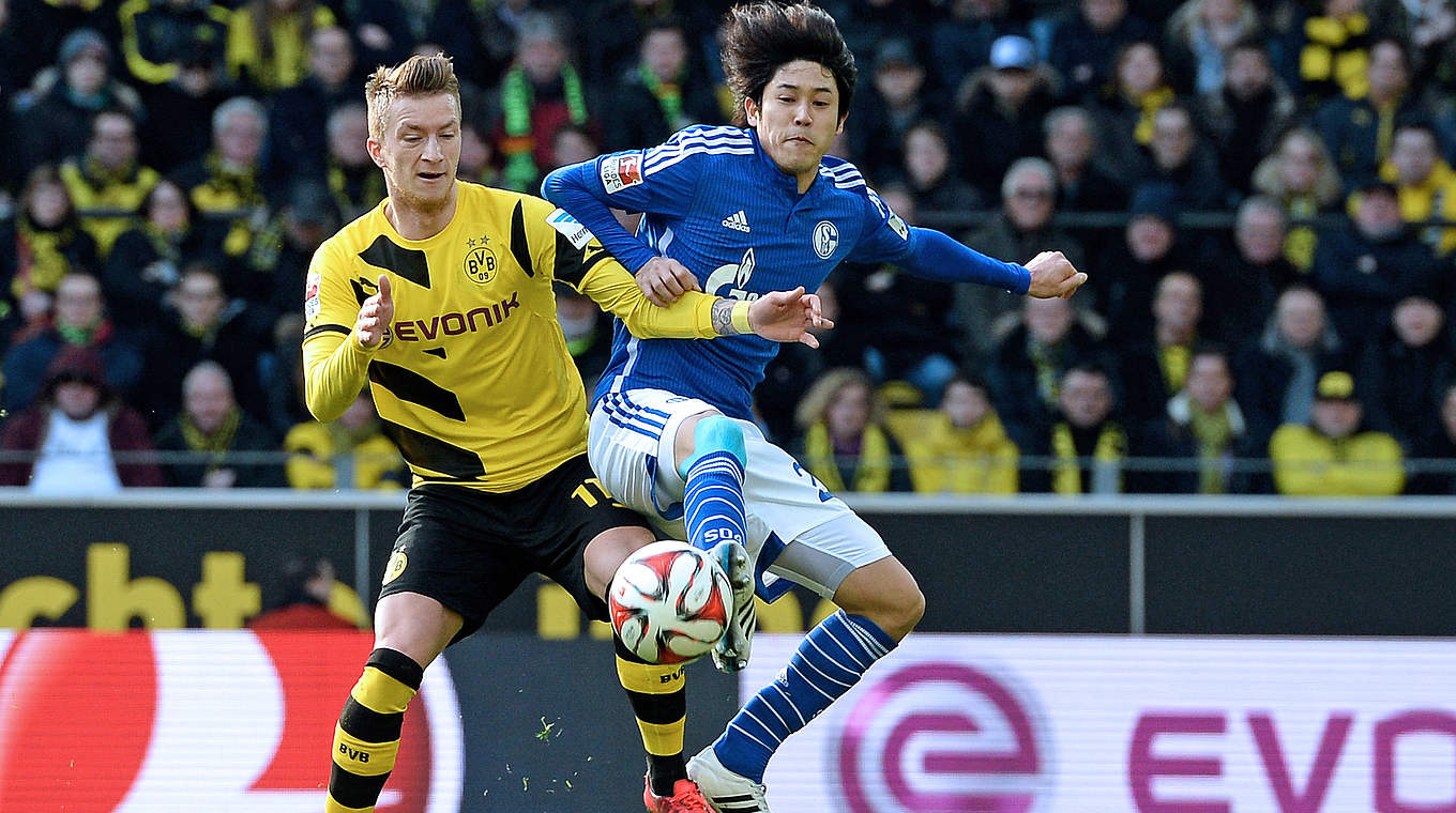 Schalke travel to Dortmund on matchday 12 for the Ruhr derby © 2015 Getty Images