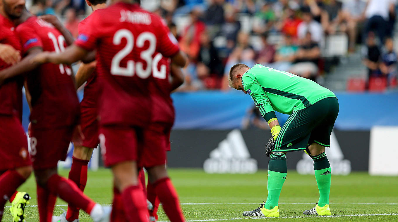 Marc-Andre ter Stegen as Portugal celebrate © 2015 Getty Images