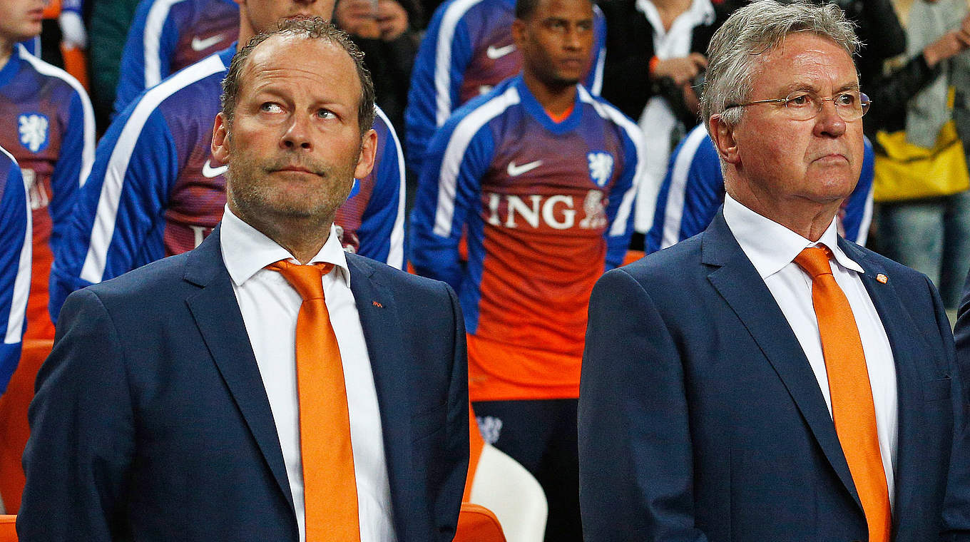 Folgt als Bondscoach auf Guus Hiddink (r.): Danny Blind (l.) © 2015 Getty Images