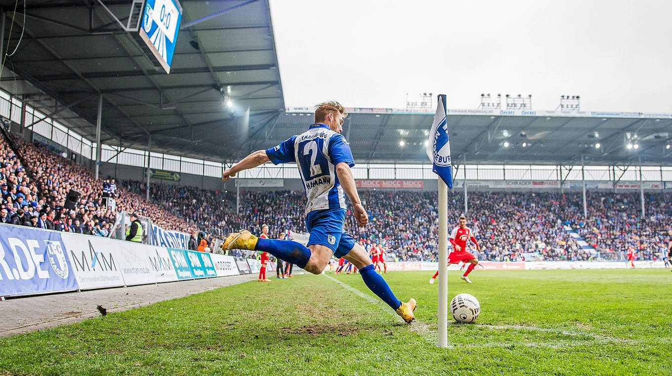 Eröffnungsspiel der neuen Drittliga-Saison: in der MDCC-Arena in Magdeburg © imago/Sebastian Wells