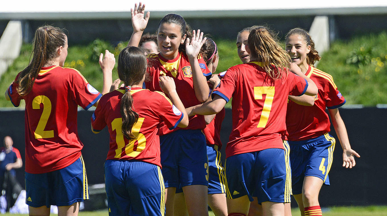Spanien jubelt: Dritter EM-Titel für die U 17-Juniorinnen © 2015 Getty Images