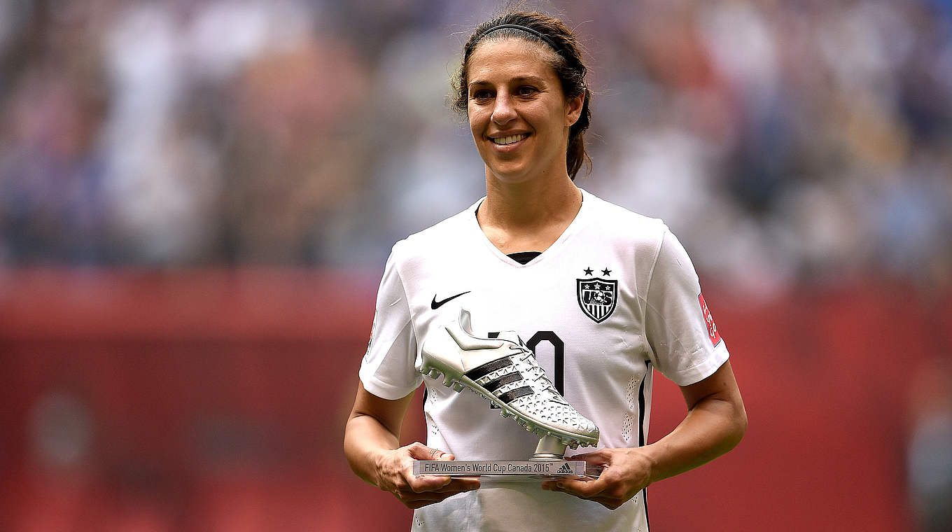 U.S. star Carli Lloyd was awarded with the Golden Ball © 2015 Getty Images