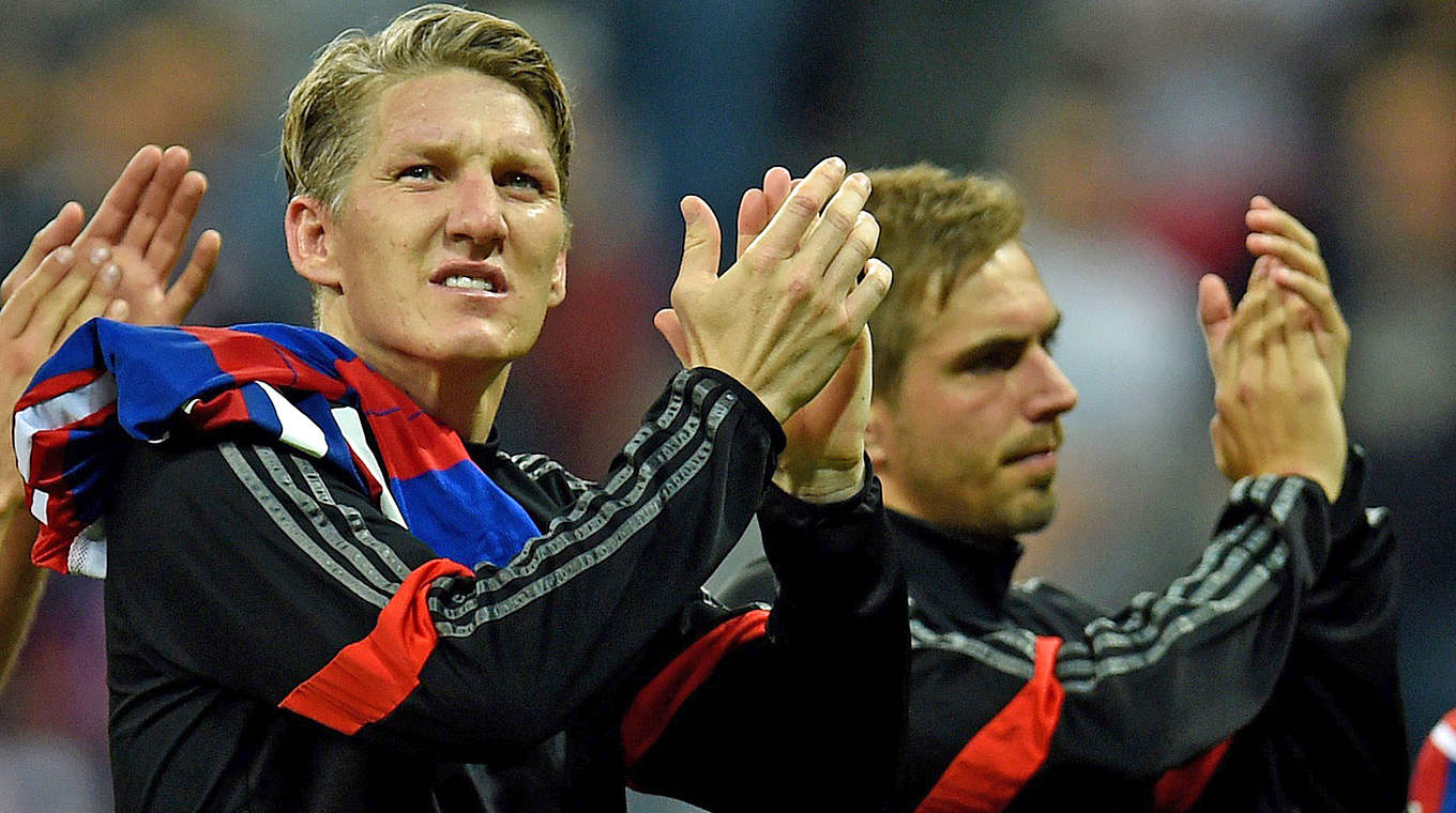 Lahm (r.) über Schweinsteiger: "Er hat eine neue Herausforderung gesucht" © AFP