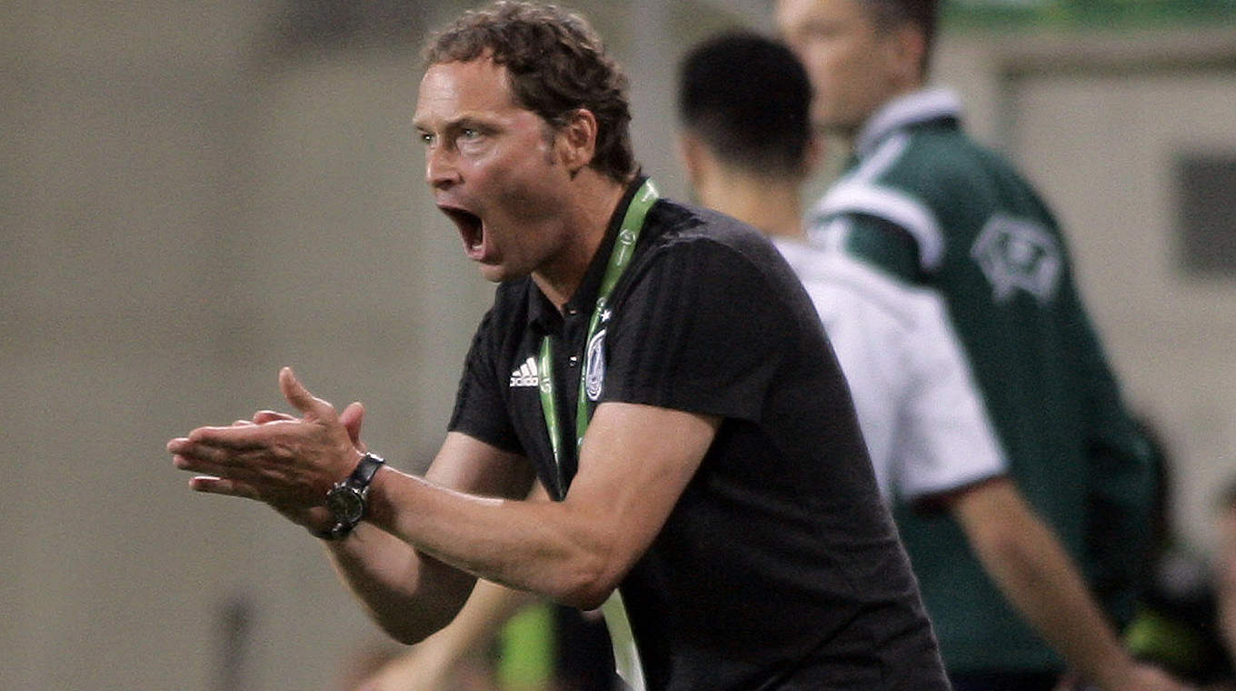Manager Marcus Sorg has to bring his U19s home early after group exit. © 2015 Getty Images
