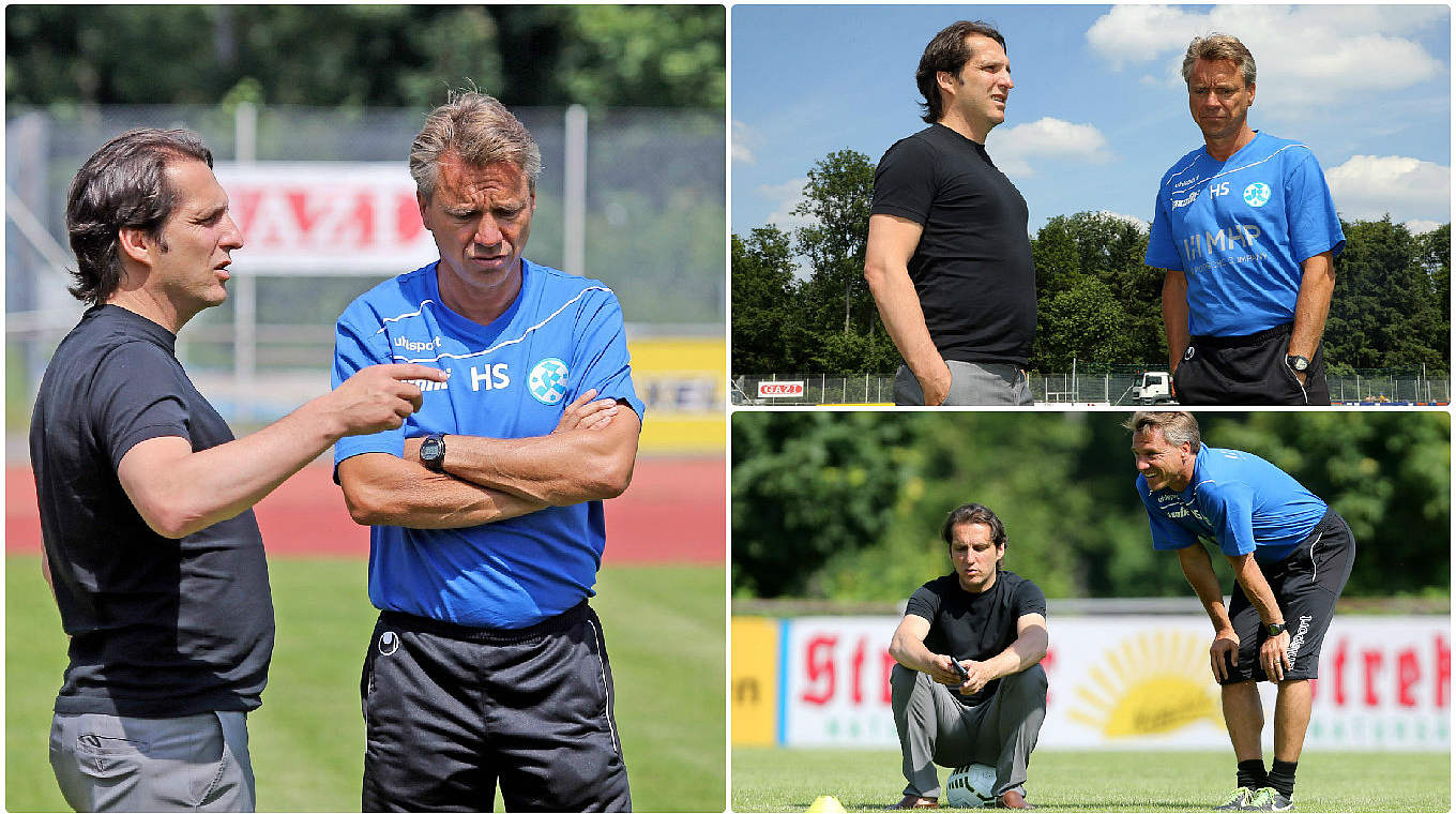 Sportdirektor Michael Zeyer (l.) mit Horst Steffen: "Der Trainer ist der wichtigste Mann" © imago/DFB