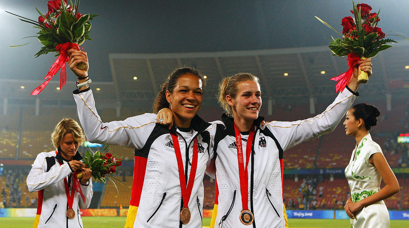 Der Traum von den Olympischen Spielen: Šašić und die DFB-Frauen holen 2008 Bronze in Peking © 2008 Getty Images