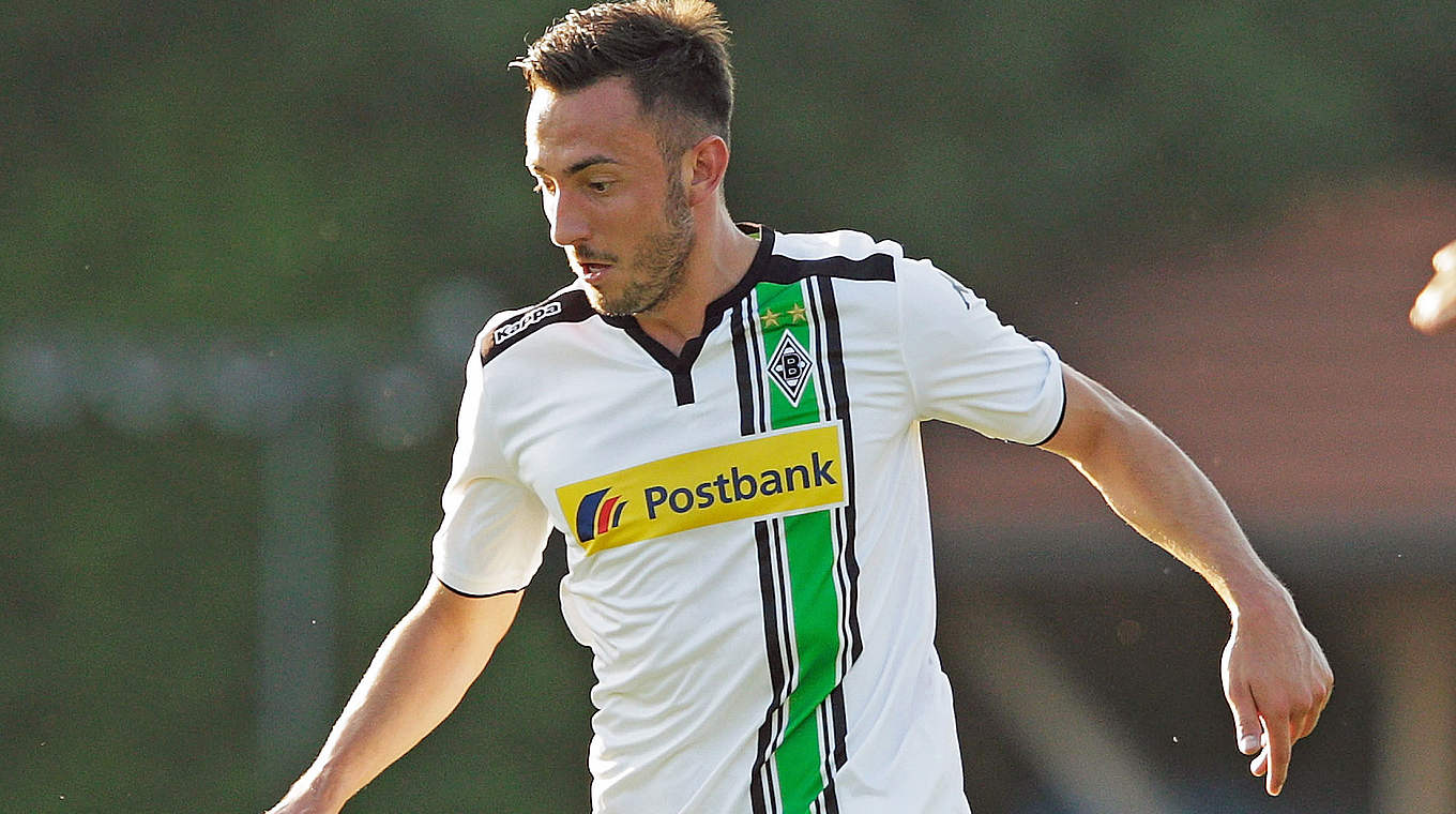 Weiter in guter Form: Gladbachs Neuzugang und Stürmer Josip Drmic © 2015 Getty Images