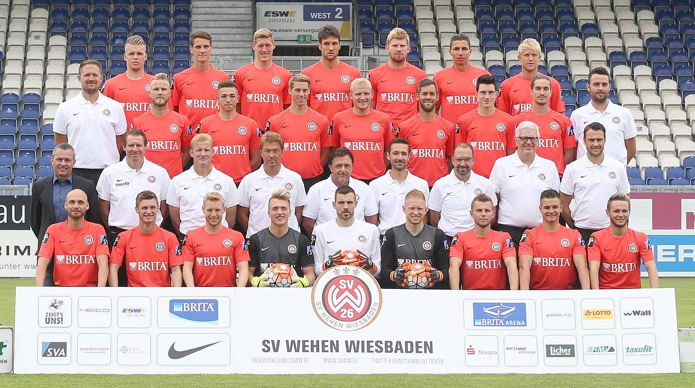 Der SV Wehen Wiesbaden © 2015 Getty Images