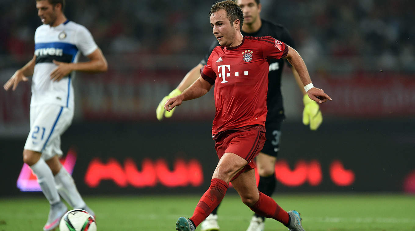 Auf dem Weg zum Siegtreffer: Mario Götze © 2015 Getty Images