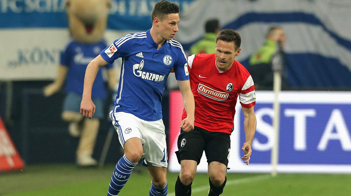 Ab der kommenden Saison gemeinsam bei Schalke: Draxler (l.) und Neuzugang Riether © 2015 Getty Images