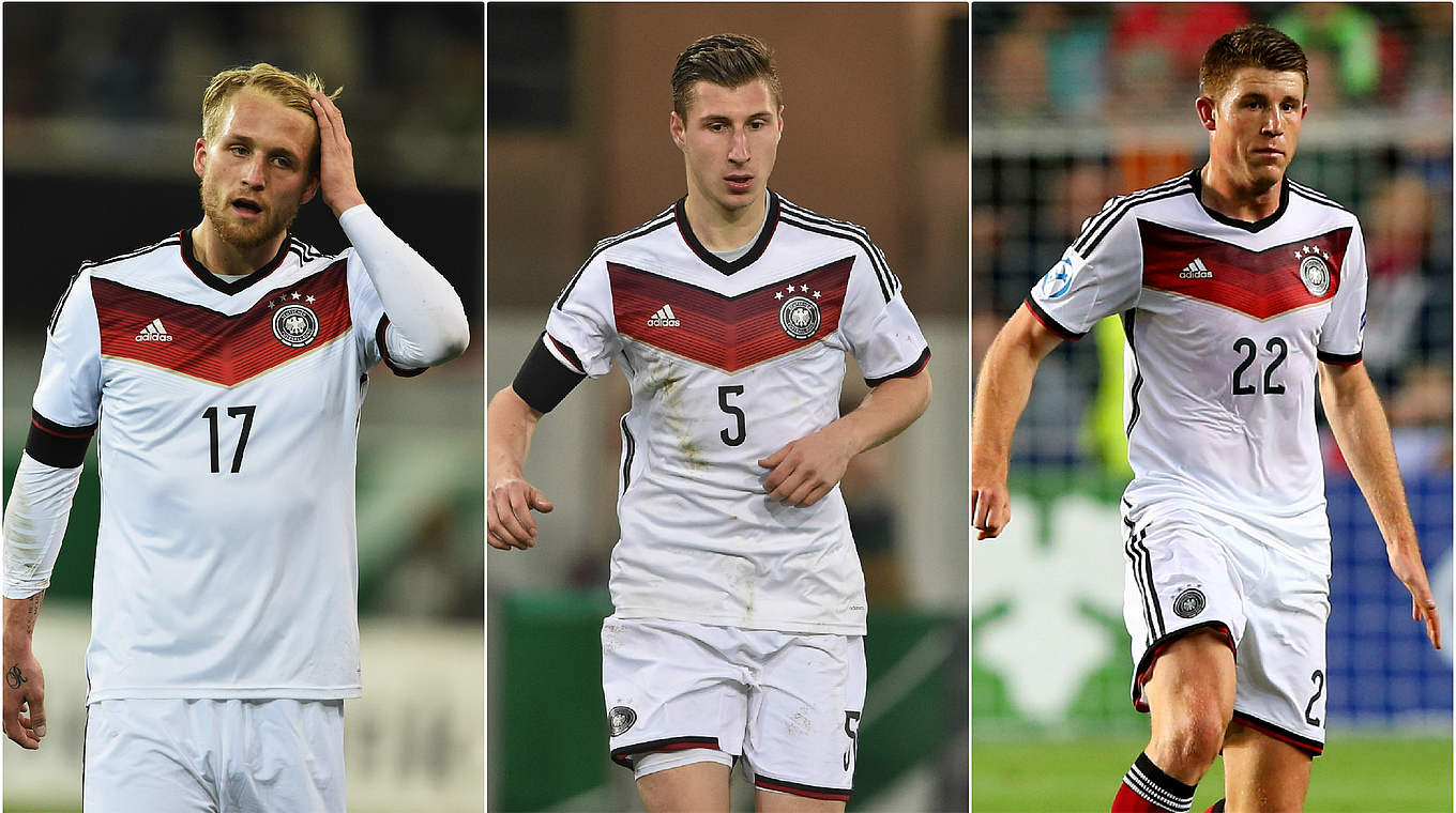 Nicht mehr beim FCK: die U-Nationalspieler Hofmann, Orban und Heintz (v.l.) © 