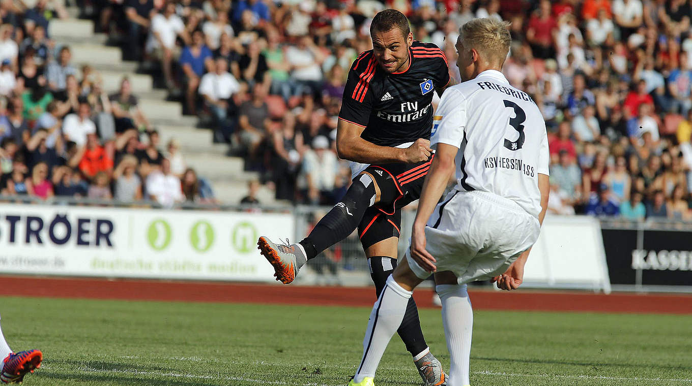 Treffsicher für den HSV: Pierre-Michel Lasogga (l.) © imago/Michael Schwarz