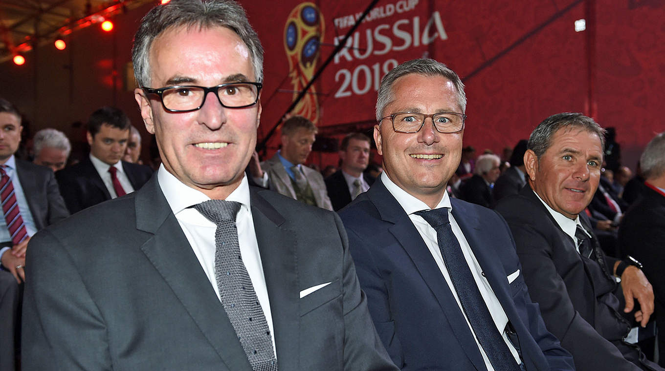 DFB-General Secretary Helmut Sandrock was in St. Petersburg for the draw. © GES/Markus Gilliar