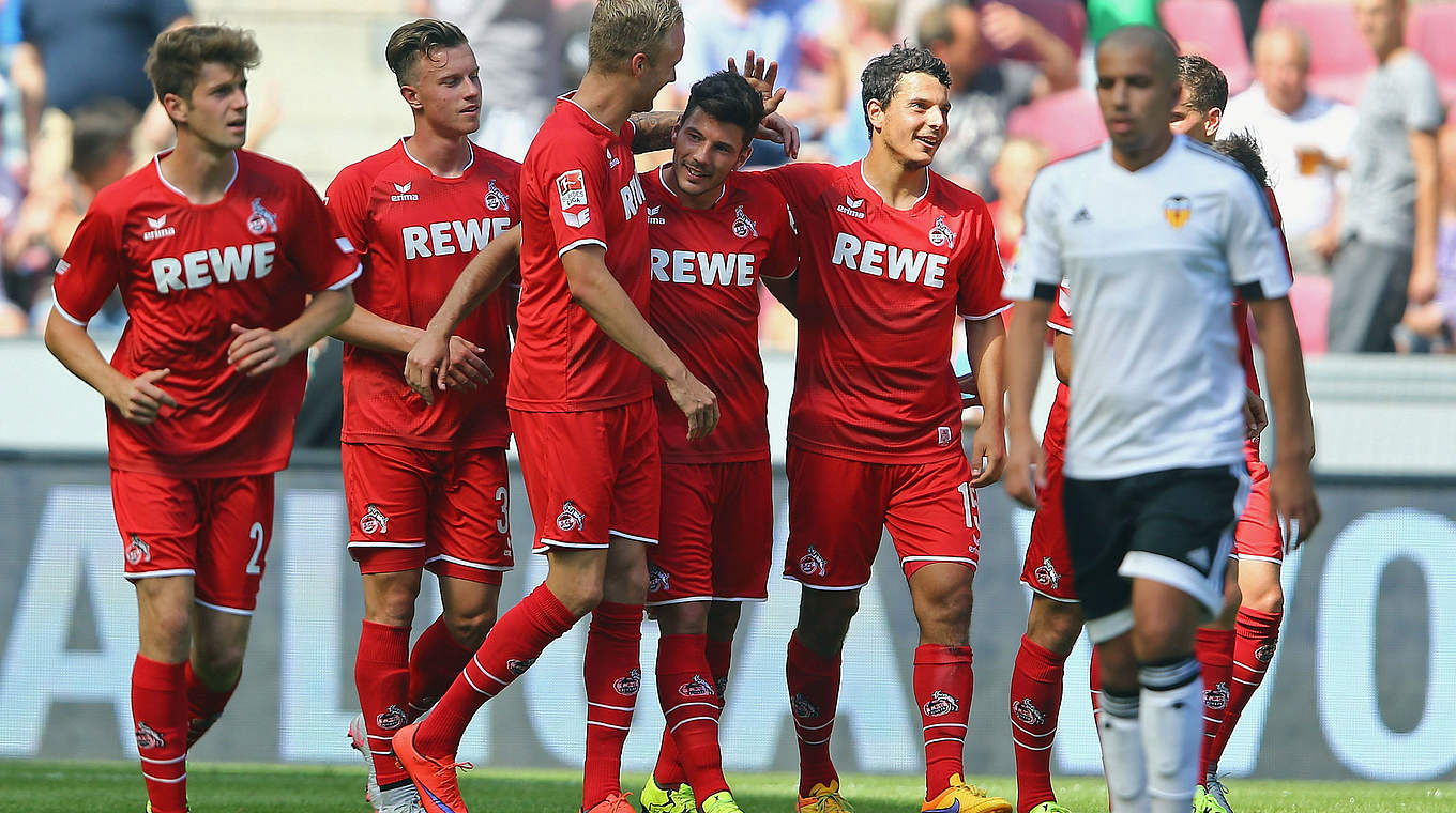 Zwei Wochen vor dem Saisonstart in guter Form: der 1. FC Köln © 2015 Getty Images