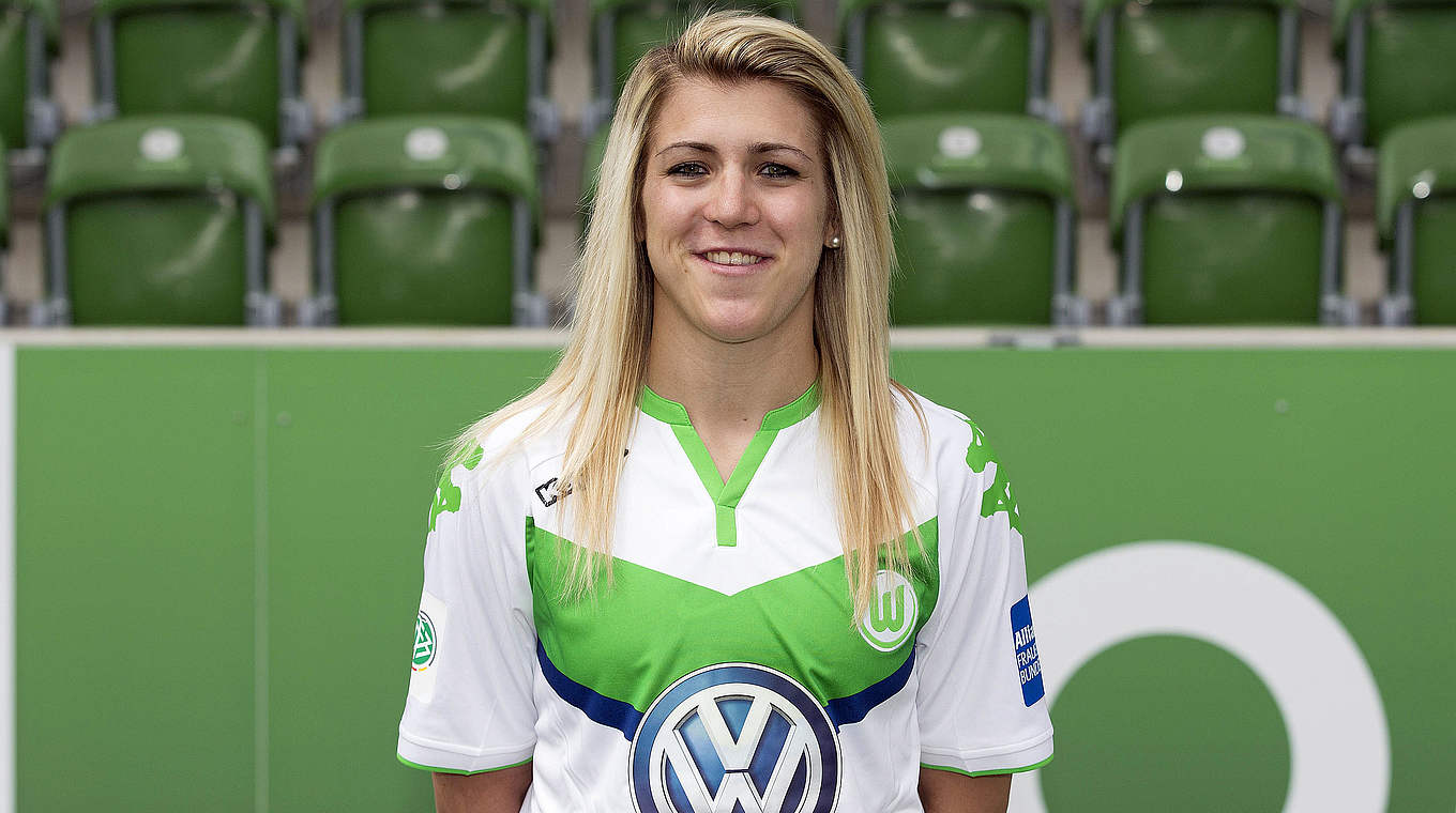 Nach unsportlichem Verhalten für ein Spiel gesperrt: die Wolfsburgerin Luisa Wensing © 2015 Getty Images