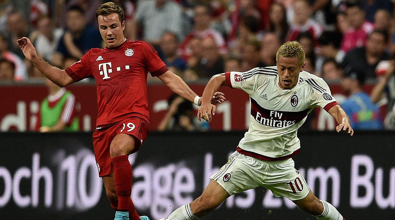 Mit den Bayern im Finale gegen Real: Mario Götze trifft im Halbfinale zum 2:0 gegen Milan  © 2015 Getty Images