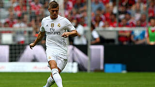 Toni Kroos returned to his old ground with new side Real Madrid in the Audi Cup © 2015 Getty Images
