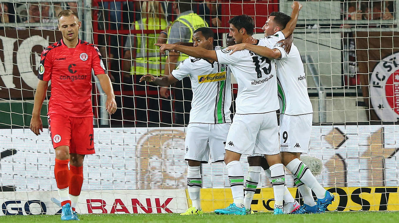 FC St. Pauli - Borussia Mönchengladbach 1:4 (1:0): Gladbach dreht erst in der zweiten Halbzeit auf und dreht das Spiel © 2015 Getty Images