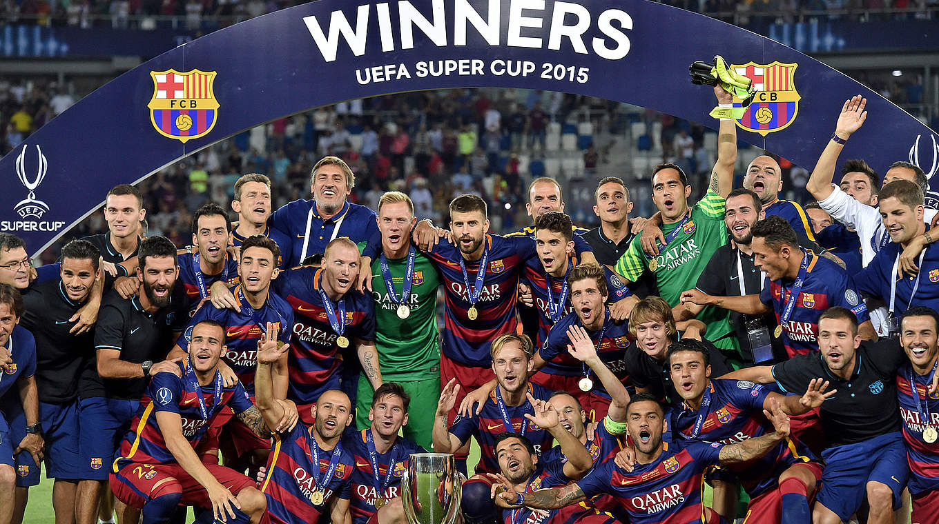 Supercup-Sieger 2015: Barcelona gewinnt gegen Sevilla © 