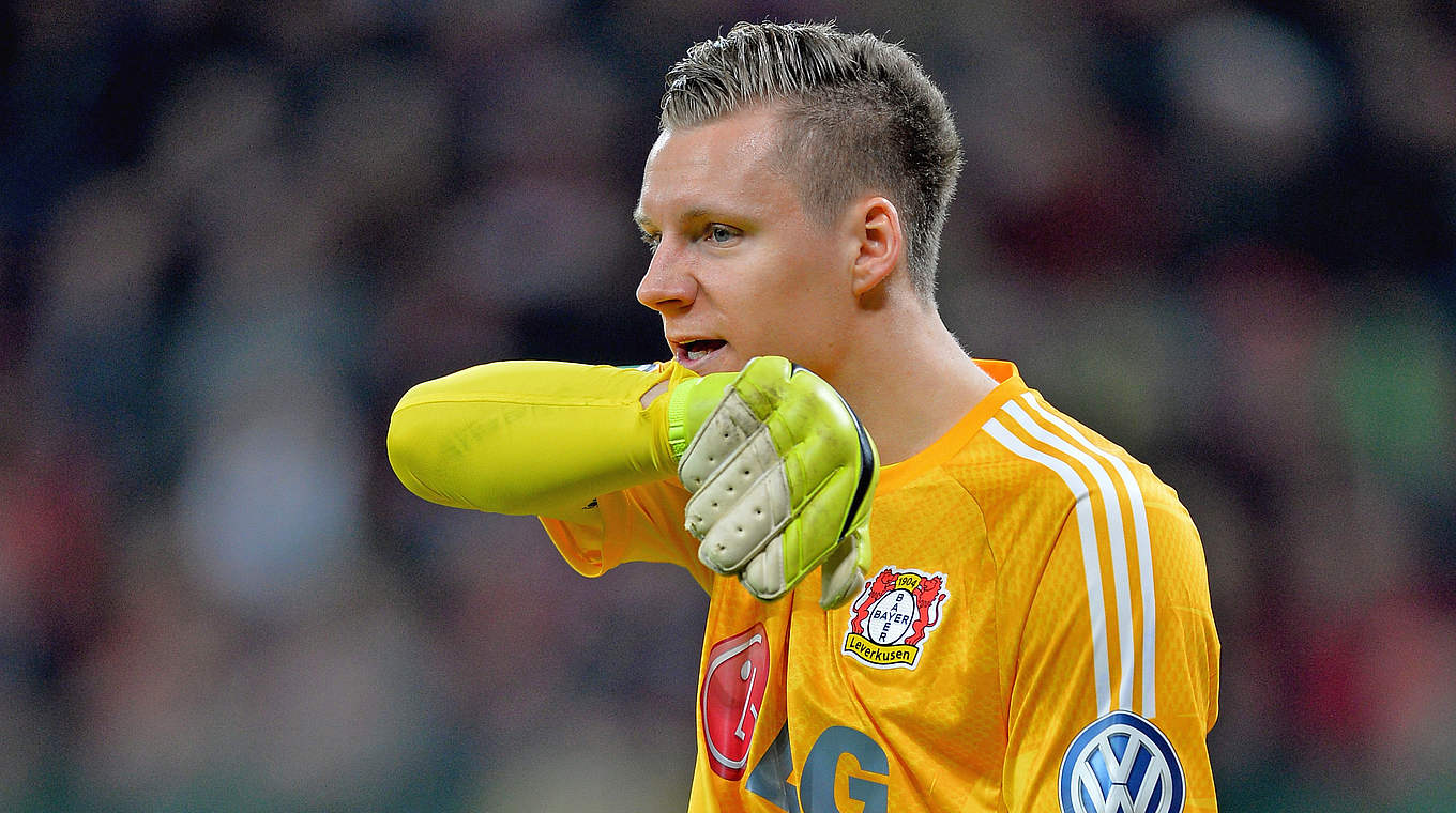 Hofft auf siebtes Heimspiel ohne Gegentreffer: Leverkusens Bernd Leno © 2015 Getty Images