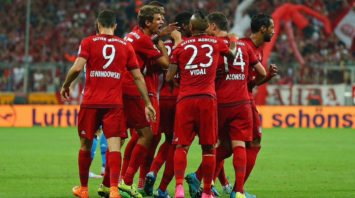 FC Bayern München put five past HSV in their first Bundesliga match © 2015 Getty Images