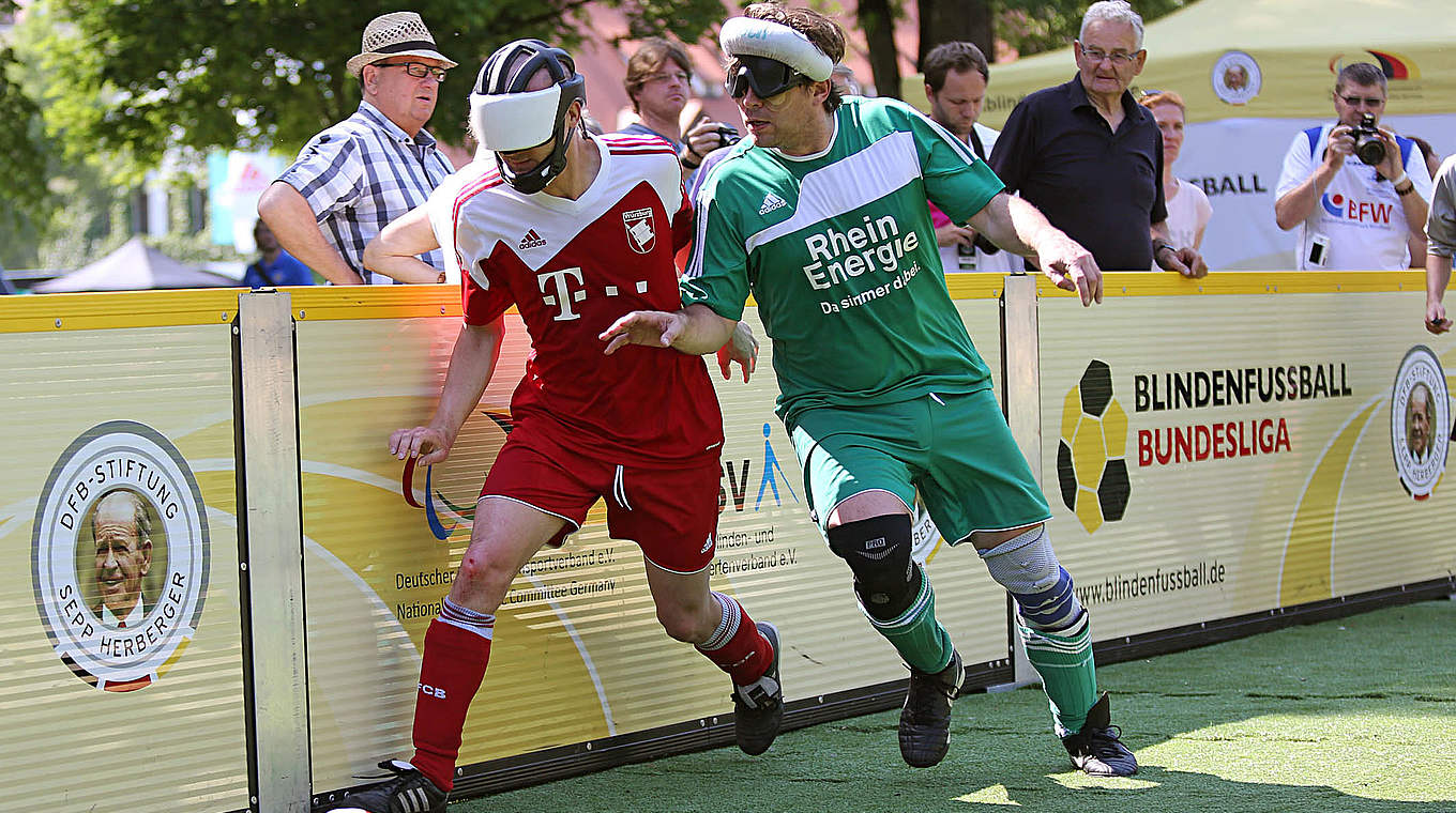 Spannende Spiele: Am Wochenende gastierte die Blindenfußball-Bundesliga in Düren © Carsten Kobow