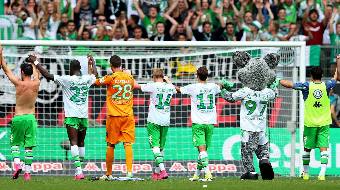 VfL Wolfsburg - Eintracht Frankfurt 2:1 (2:1): Letztendlich feiert der Mitfavorit einen Arbeitssieg  © 2015 Getty Images