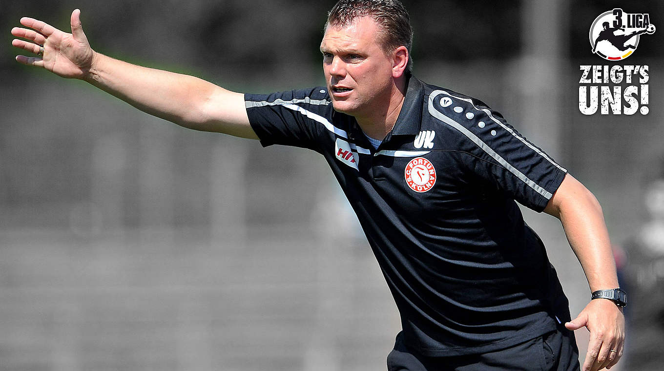 Fortuna-Trainer Uwe Koschinat fordert von seinem Team: "Ich will absolute Galligkeit" © imago/DFB