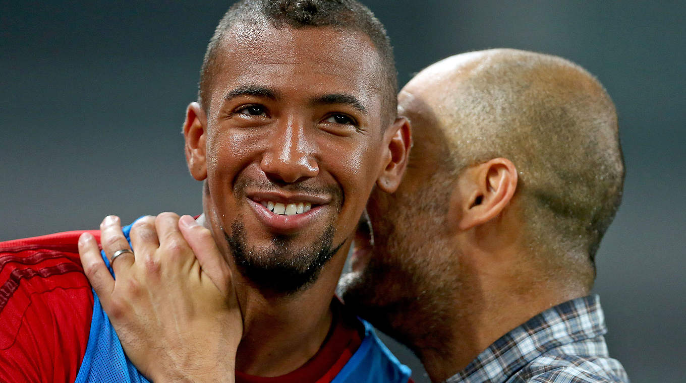 Pep Guardiola on Jerome Boateng: "He's got it all, including a big personality" © 2015 Getty Images